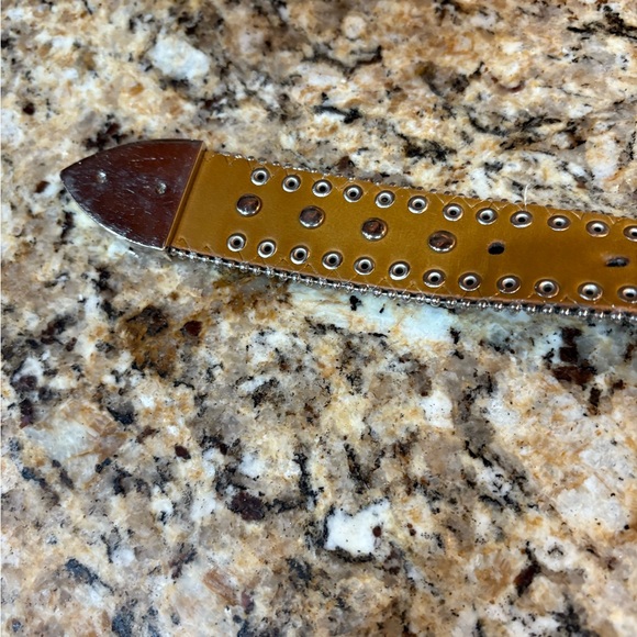 Nocona Leather Belt Rhinestones Mustang Horses Buckle Bling Black Silver 24 - Picture 7 of 8